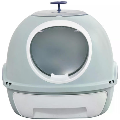 Cat Litter Box With Litter Scoop, Drawer-Type Easy To Clean, Skylight, Light And Easy To Move