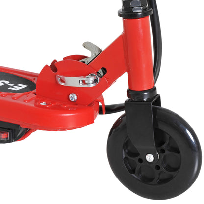 Kids Electric Scooter Folding Bike 7-14 Battery E-Scooter Adjustable Height PU Wheels Red