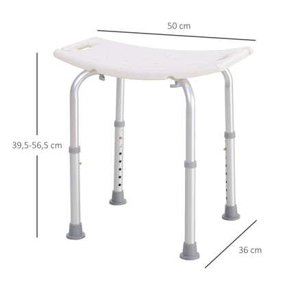 Adjustable Non-Slip Shower and Bath Chair Stool