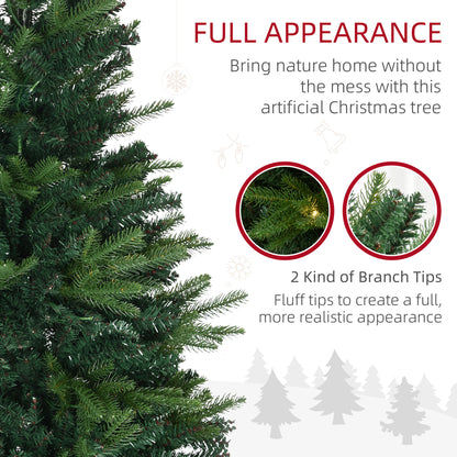 1.2m Christmas Tree Spruce Entrance Décor 750 Tips W/ Clear LED Lights Vase Base