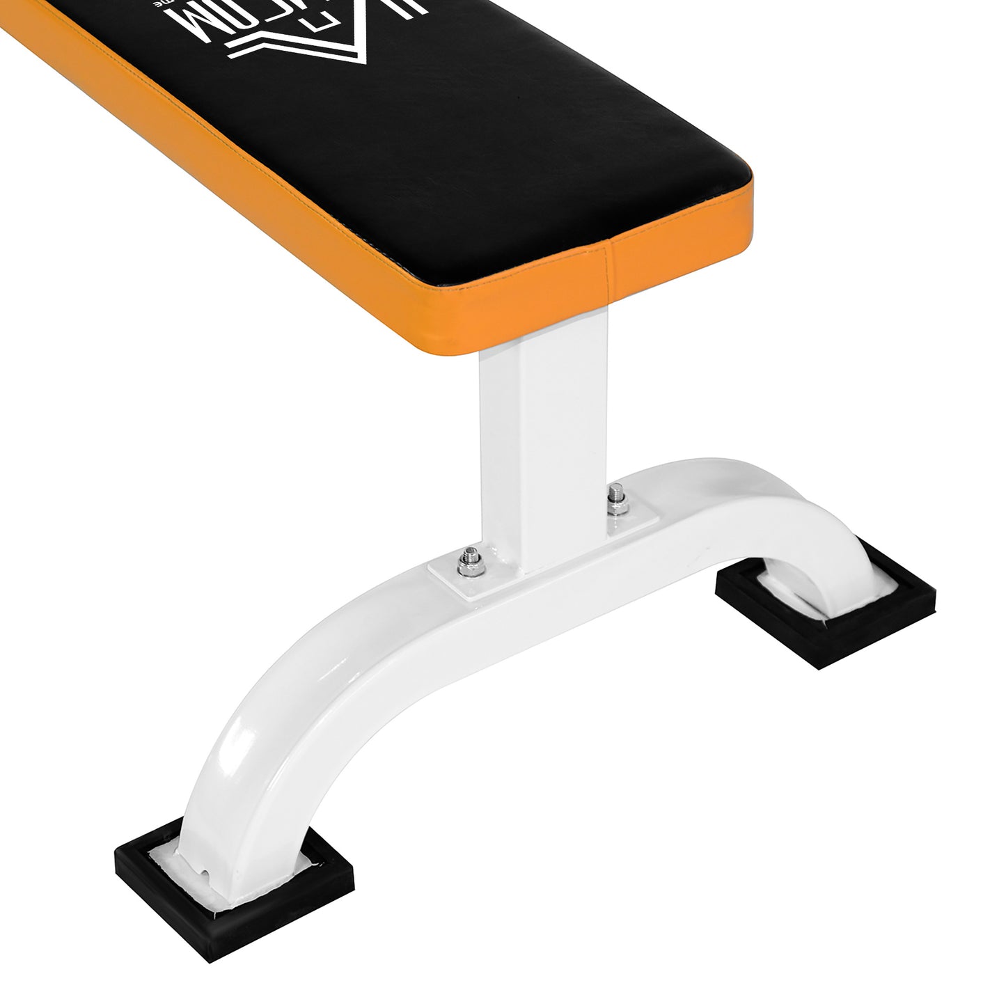 Fitness Flat Bench-Black/Orange