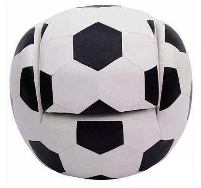 Soccer Sofa, Football Sofa, with Foot Stool Kid Sofa Children Football Sofa Chair Set Armchair Sofa W/Foot Stool Sport Theme