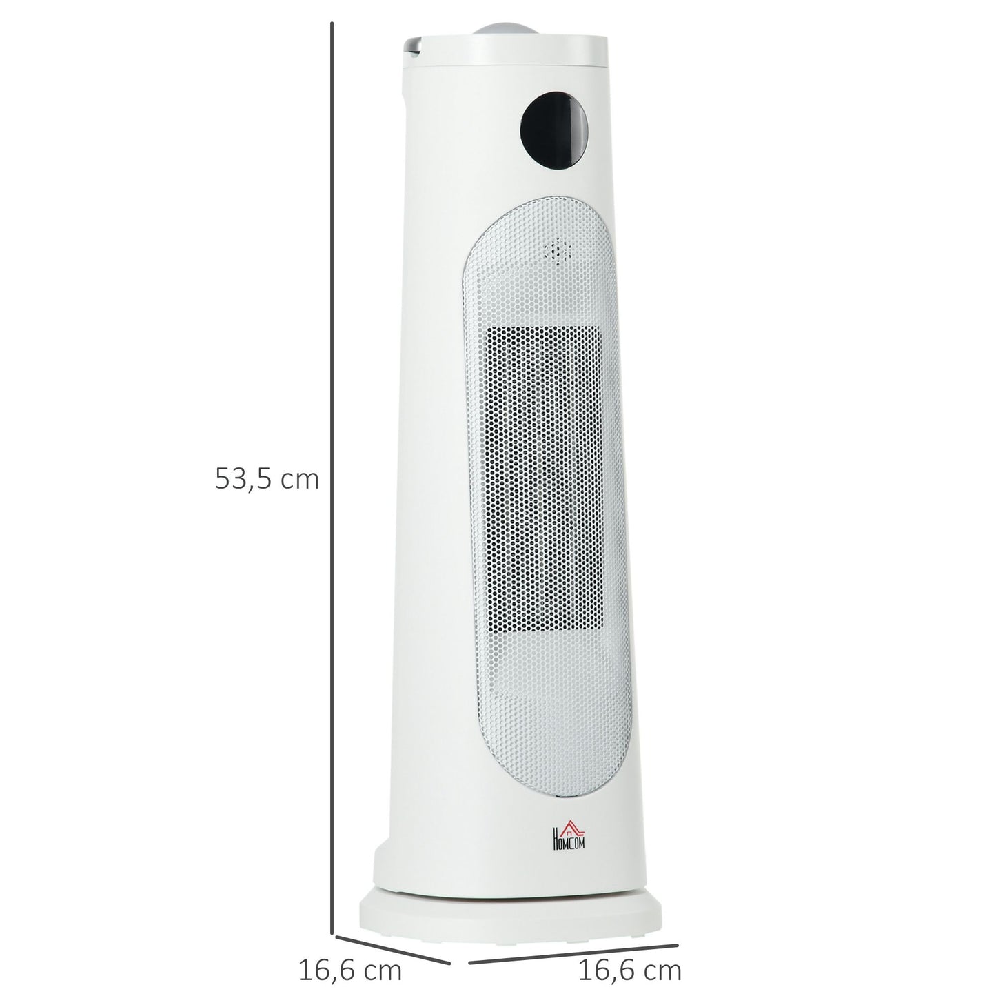 Ceramic Fan Heater, Indoor Tower Heater, Low Energy 2000W PTC Ceramic Heater w/ Thermostat, Timer