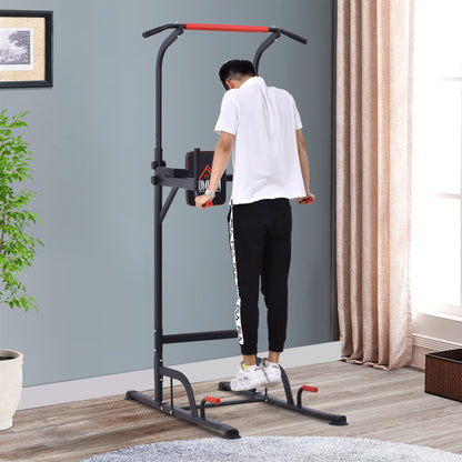 HOMCOM Pull Up Bar Power Tower Station for Home Office Gym Traning Workout Equipment  