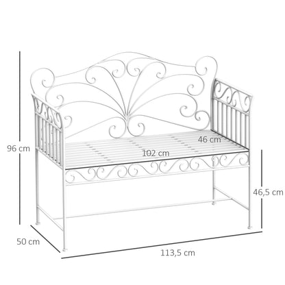 Heavy-Duty Bench-White