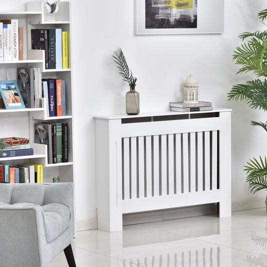 HOMCOM (112 x 81 x 19 cm) MDF Radiator Cover-White 