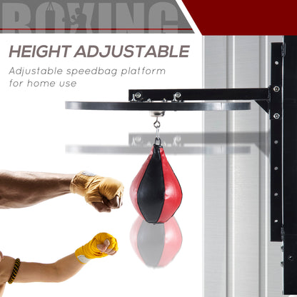 Punching Boxing Speed Bag Boxing Workout Platform-Red/Black