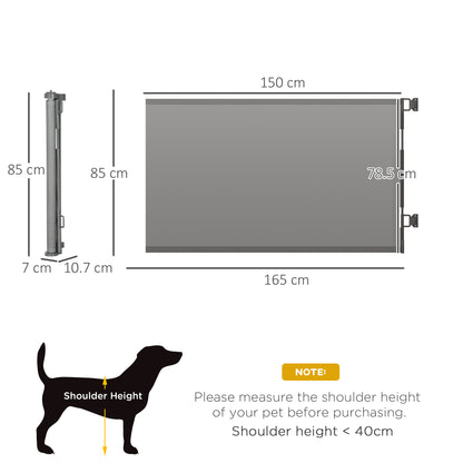 Foldable Pet Gate, for Stairs, Doorways, Corridors - Grey