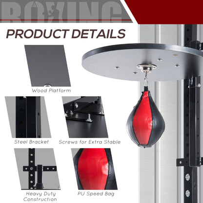 Punching Boxing Speed Bag Boxing Workout Platform-Red/Black