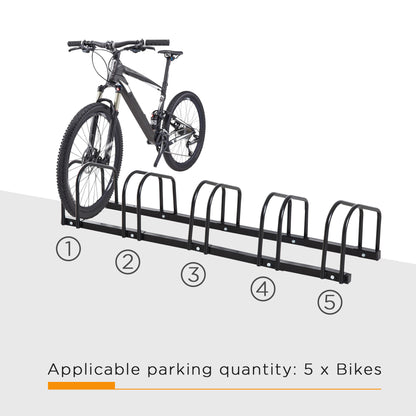 Bike Parking Rack, 130Lx33Wx27H cm,bike storage , bicycle stand Steel-Black