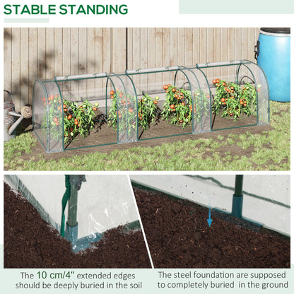 PVC Transparent Greenhouse, Steel Frame, L size