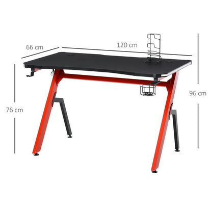 Computer and Gaming Desk, Racing Style Home Office Ergonomic Computer Table Workstation w/Management