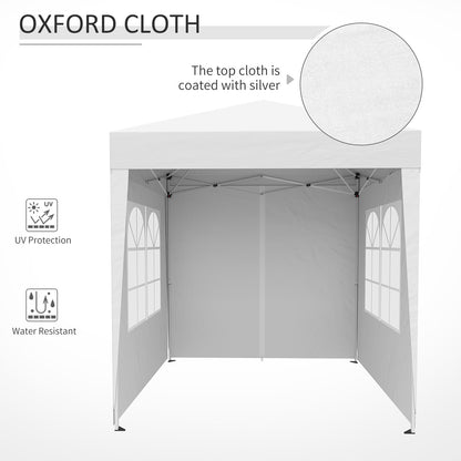 2 x 2m Pop Up Gazebo - White