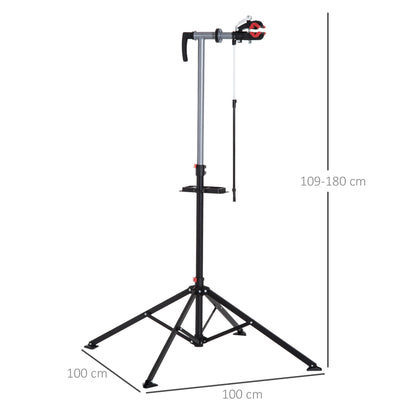 Adjustable Bicycle Bike Repair Stand-Black