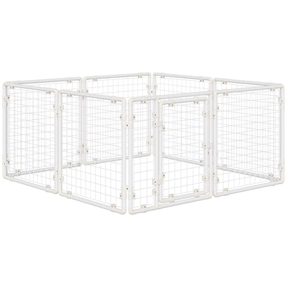 DIY Rabbit Hutch, 9PCs Guinea Pig Hutch, Large Bunny Cage with Door, Ladder, Divider for Small Animals