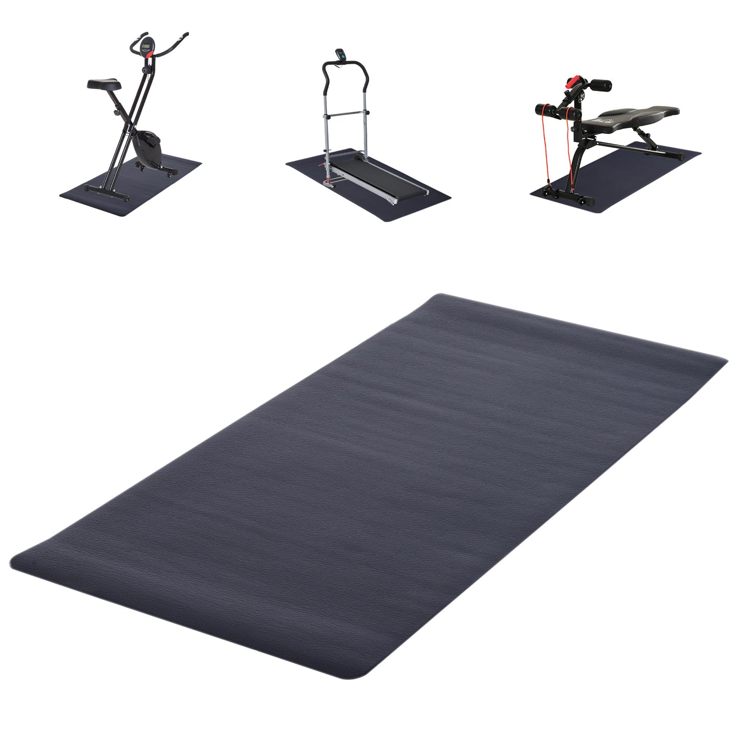 Treadmill Mat, Gym Exercise Fitness Workout Tranining Bike Protect Floor