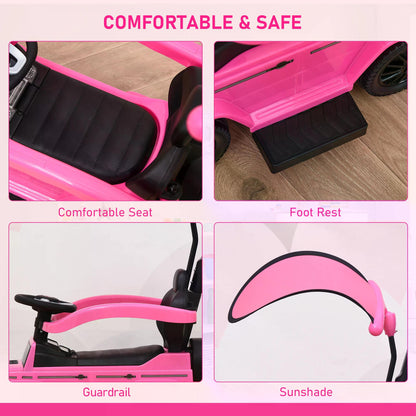 Compatible Ride-on Sliding Car Mercedes-Benz G350 Walker Foot to Floor Slider Stroller Toddler Vehicle Push-Along Pink