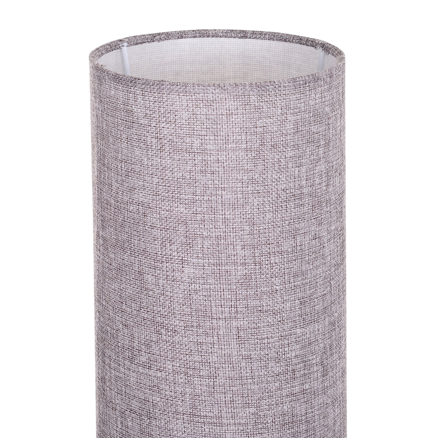 Lamp Corner, Tall Standing Lamps, 120H cm, for Bedroom, Study or Living Space W/ Linen Fabric Shade -Grey