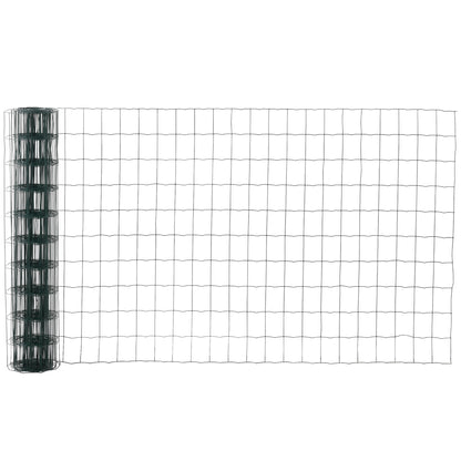 Chicken Wire Fence, 1m x 10m, Foldable, PVC Coated Welded Garden Fence Roll Poultry Netting for Rabbit