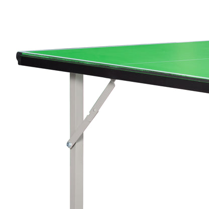 Indoor Ping Pong Table, 6ft 182cm, Folding, with Net Multi-Use Table for Indoor Outdoor Game, Green