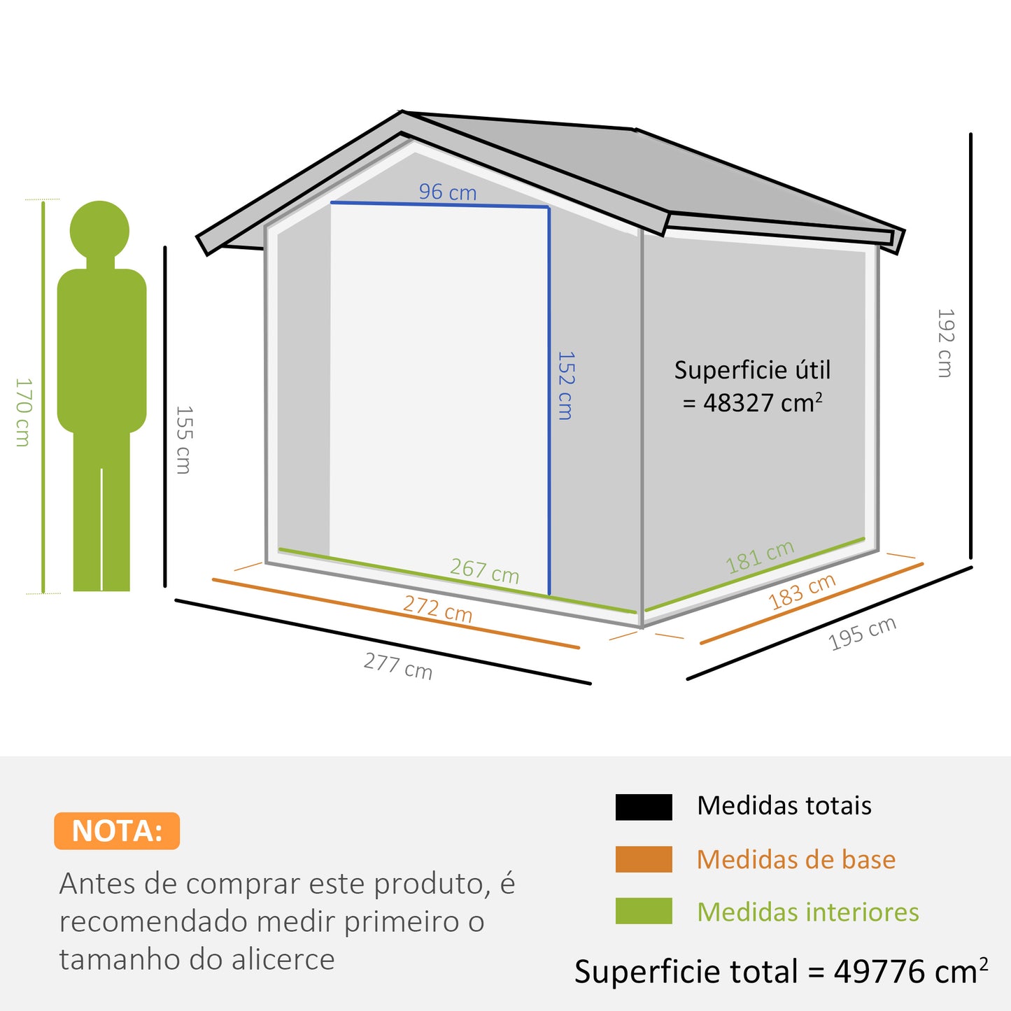 9 x 6FT Foundation Ventilation Steel Outdoor Garden Metal Storage Shed Tool Box Grey