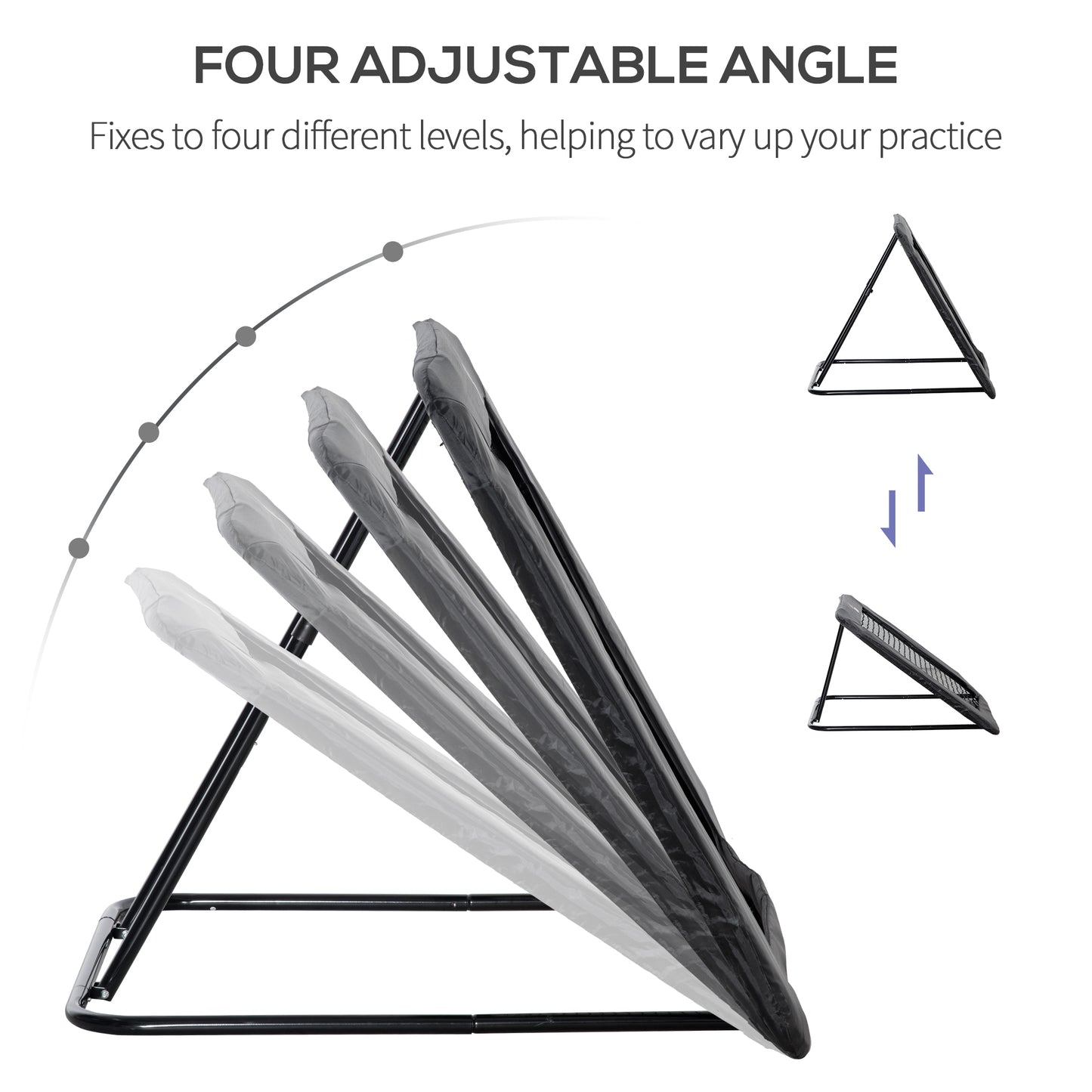 Soccer Rebound Net, Adjustable Angle Pitch Back Training Rebounder Net, Target Goal w/ Quick Folding Design