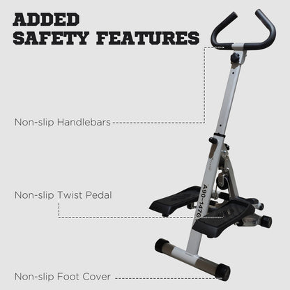 Steel Manual Home Exercise Bike Machine Exercise Equipment w/ LCD Monitor Grey