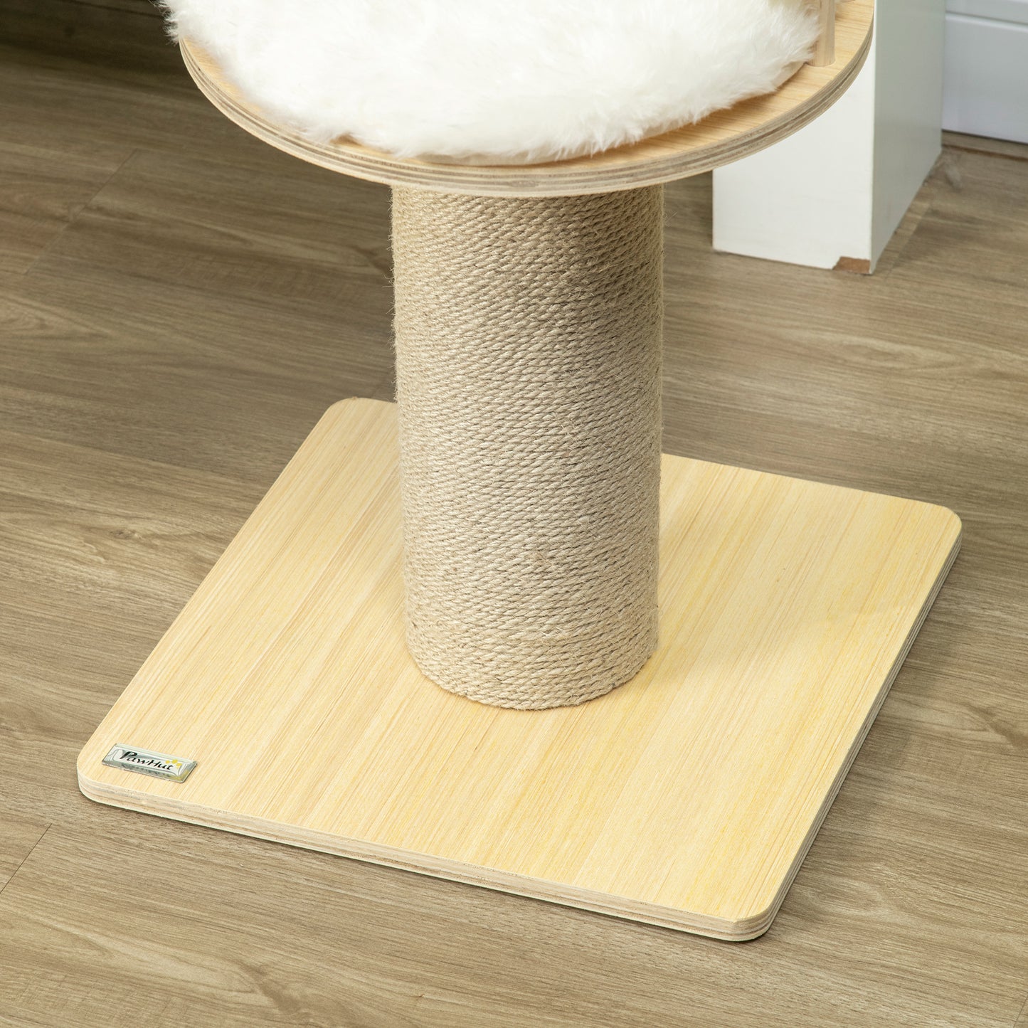 Cat Scratching Post, Cushion Included for Kitten Particleboard Natural