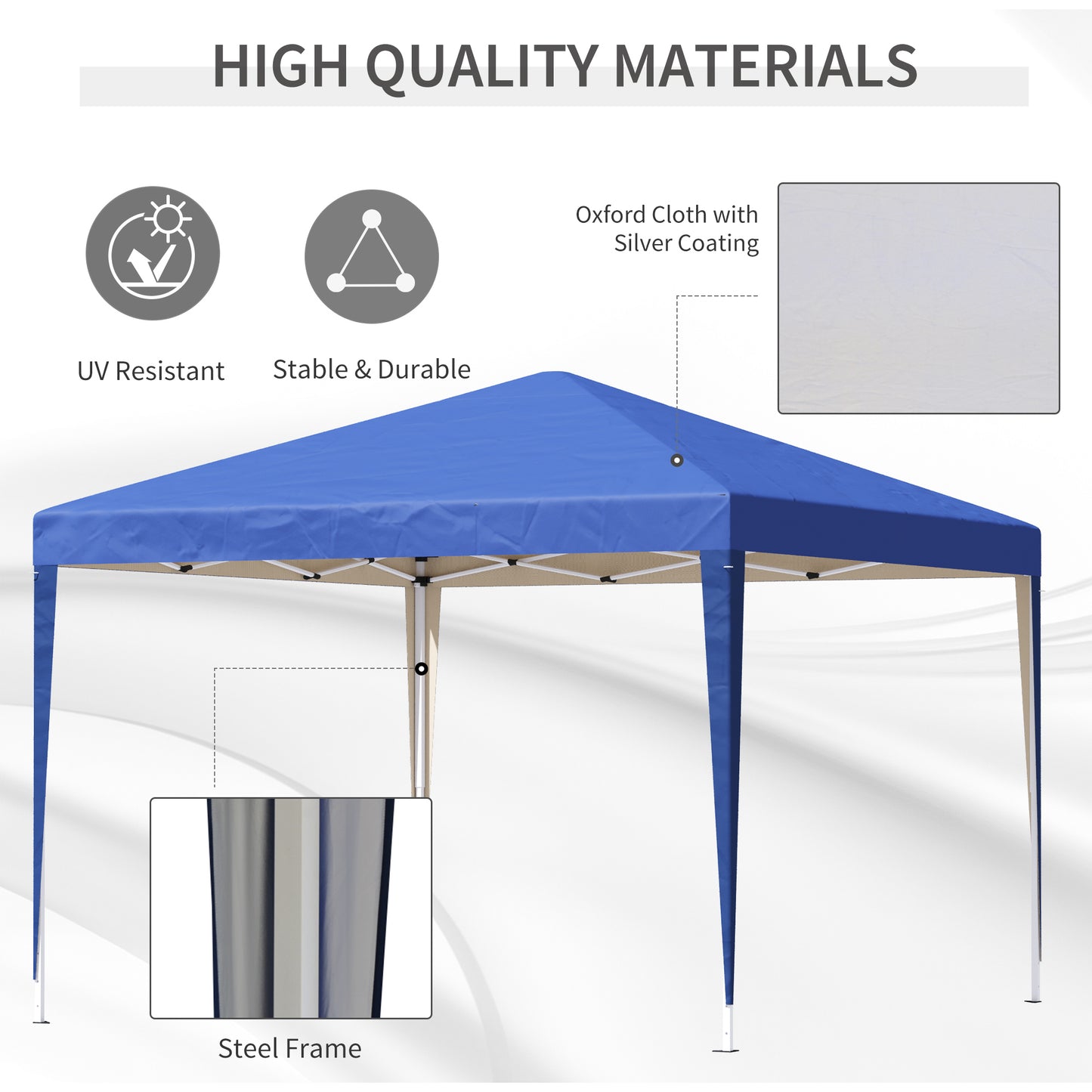 3 x 3m Pop Up Gazebo - Blue