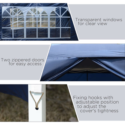 Pop Up Gazebo Marquee, size (3m x 3m)-Blue