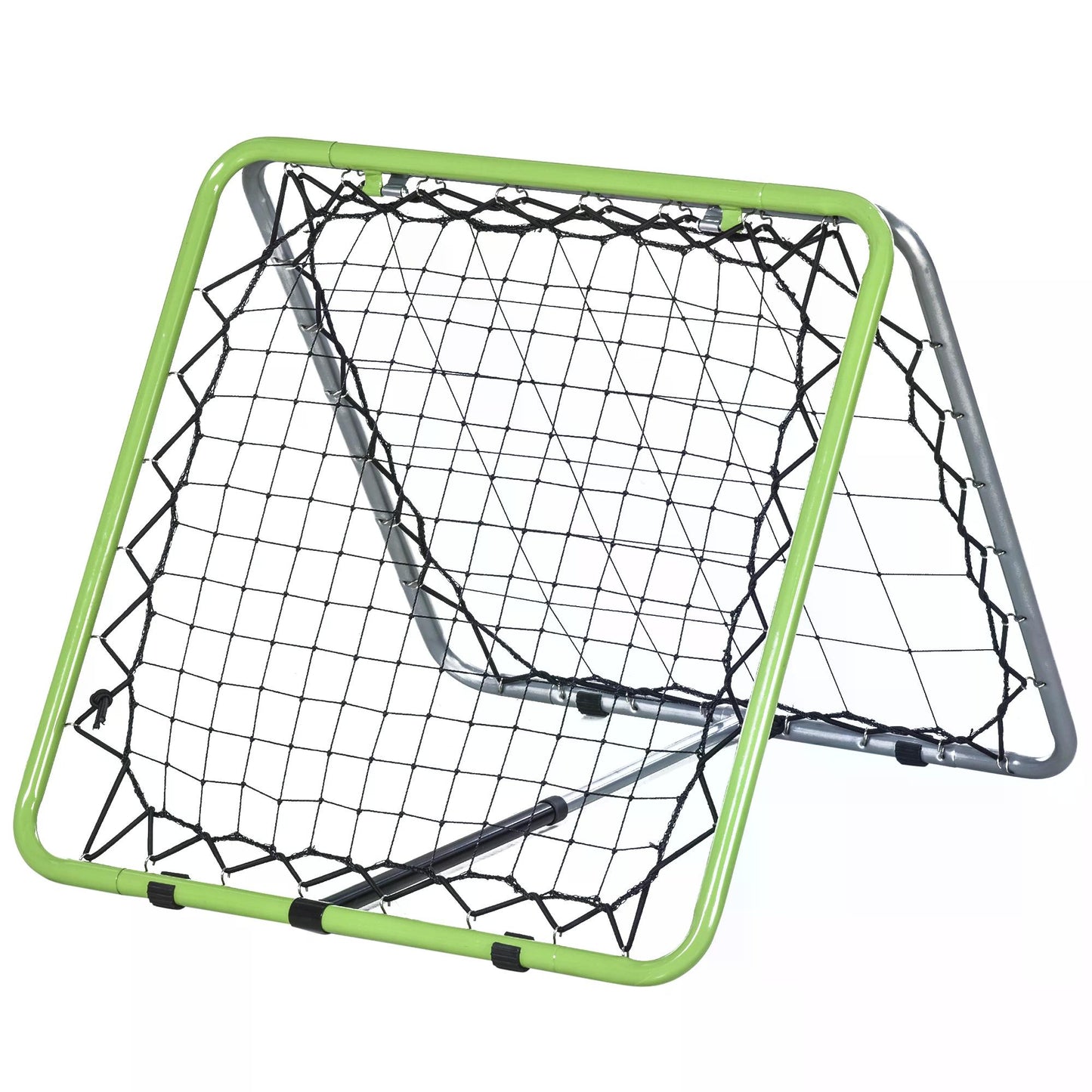 Football Training Net, Soccer Kickback Target Goal Both Side Rebounder Net, Adjustable Angle Goal Training Set for Kids