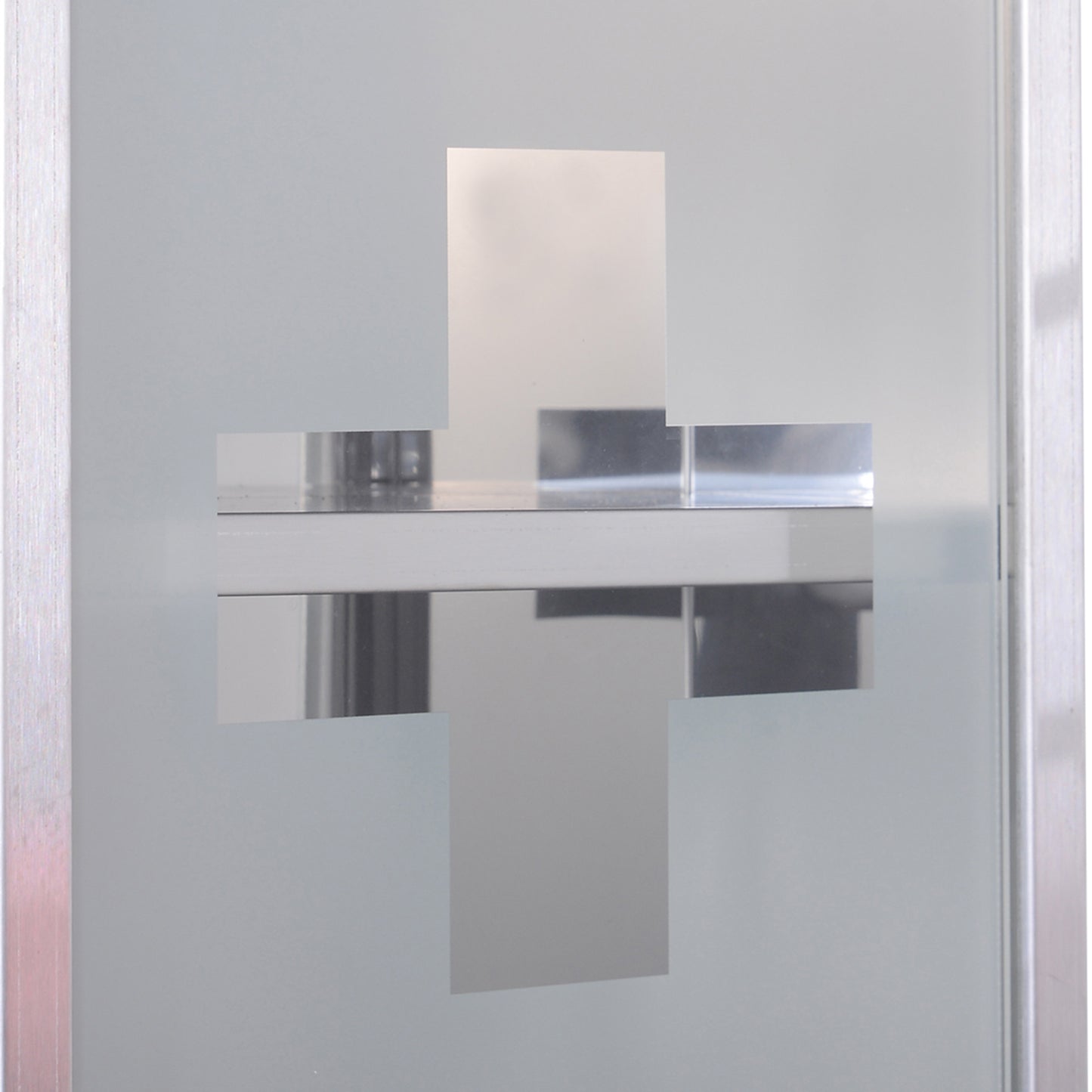 Medicine Cabinet, Stainless Steel, Wall Mounted,  2 Shelves-Silver