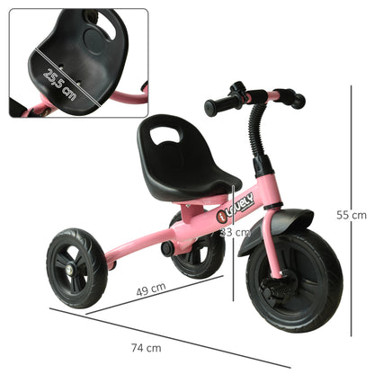 3 Wheels Ride on Toddler Tricycle-Pink