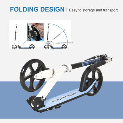 Childrens 2 Wheel Scooter, Folding Kids Kick Scooter-Blue