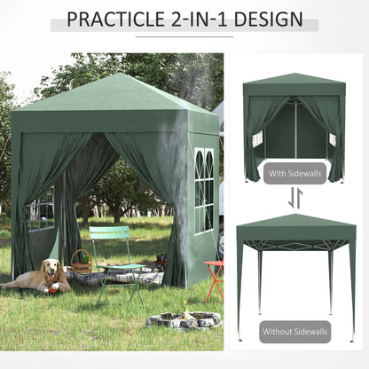 2 x 2m Pop-Up Gazebo-Green