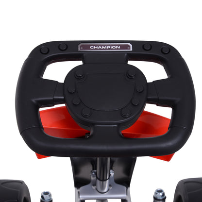 Homcom Pedal Go Kart Go Karting For Kids Children'S Go Karts Kids Pedal Cart Ride-On -Red/Black