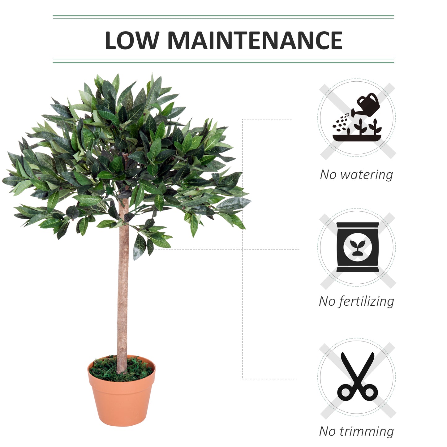 Artificial Olive Tree Plant, 90 cm