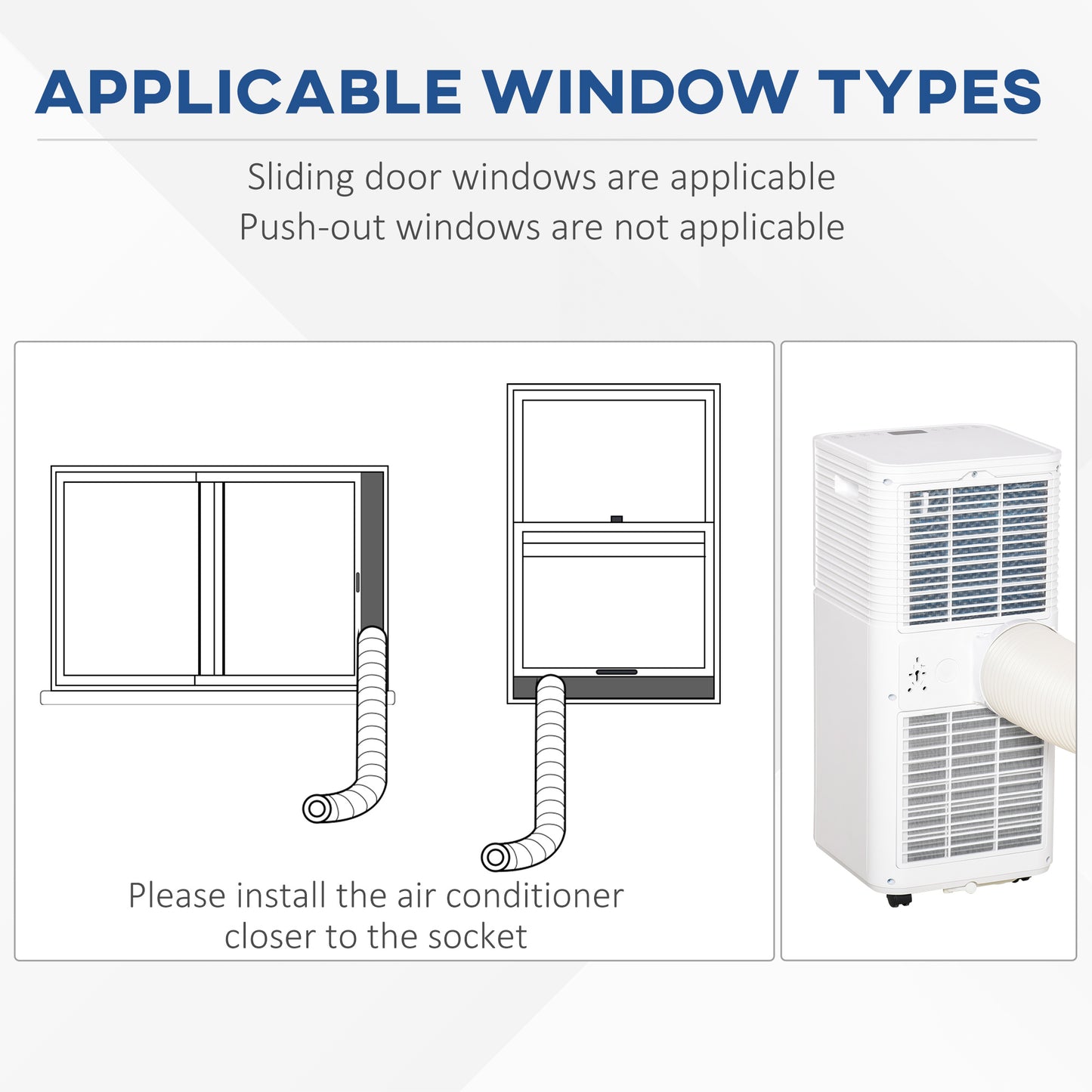 785W Compact Portable Mobile Air Conditioner Unit Cooling Dehumidifying Ventilating w/ Fan Remote LED Display