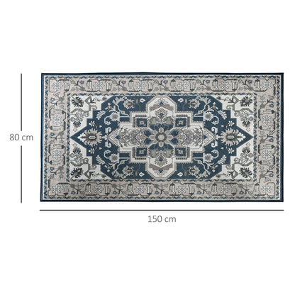 Persian Rugs Carpet, Boho Bohemian Area Rugs Large Carpet Vintage for Living Room, Bedroom, Dining Room, 80x150 cm, Grey