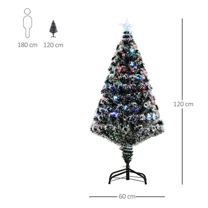 4ft Green/White Artificial Pre Lit Christmas Tree W/ LED