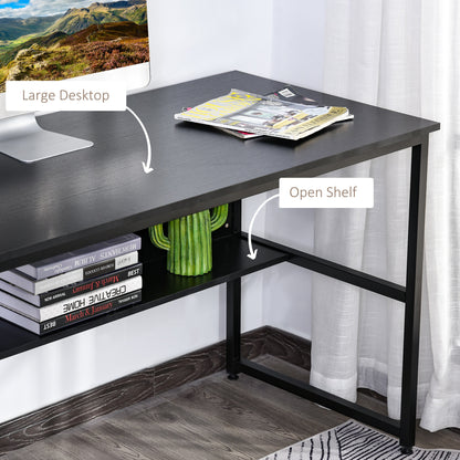 Black Wood Desk, Rectangle,