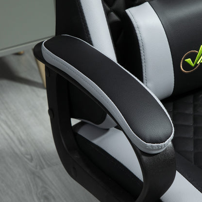 Gaming Chair Ergonomic Design with Headrest and Lumbar Pillow Rotatable Home Leather Office Chair