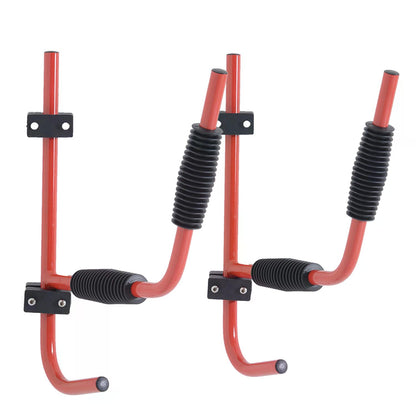 Canoe/Kayak  Aluminum Wall Mount Hangers-Red