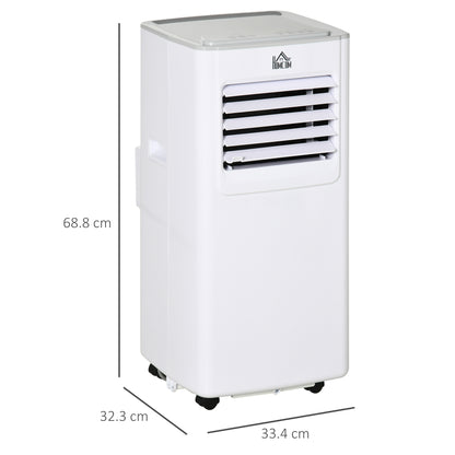 7000 BTU Mobile Air Conditioner Portable AC Unit for Cooling Dehumidifying Ventilating with Remote Controller White