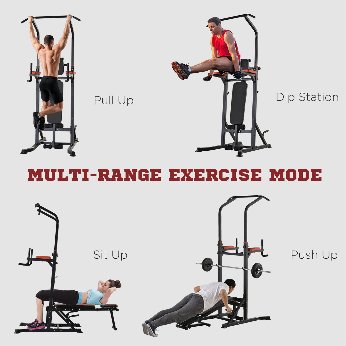 Assisted Pull Up Machine, with Multiple Adjustable Positions for Strengthening Many Muscles