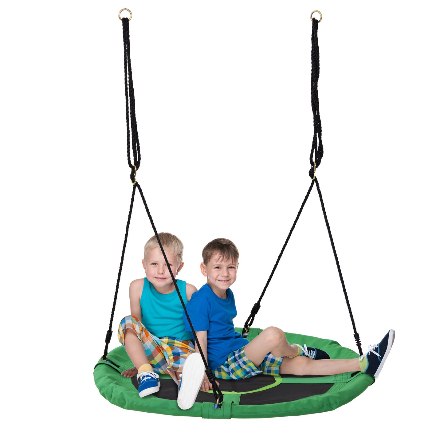 100cm Giant Nest Web Rope Hanging Tree Swing Seat Round Backyard Playground