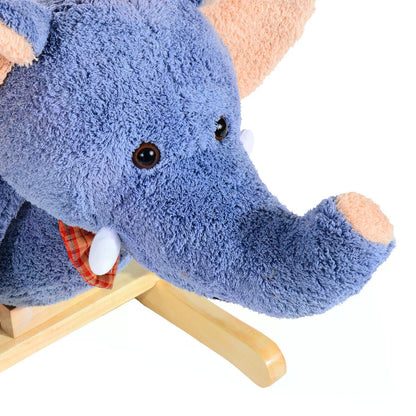 Elephant Rocking, with Sound, Elephant-Blue/Beige