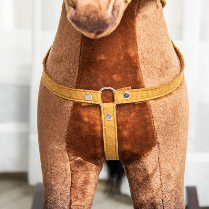 Children Plush Rocking Horse W/Sound-Dark Brown