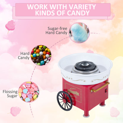 Electric Candy Floss Machine, 450W-Red