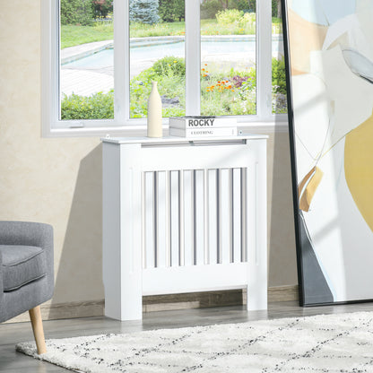 HOMCOM 78Lx19Wx81H cm MDF Radiator Cover-White 